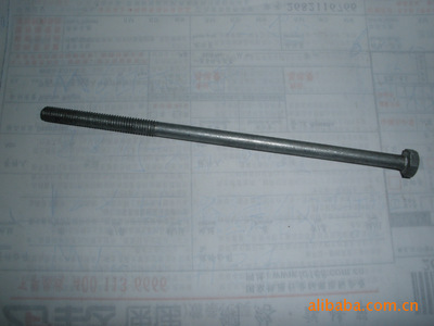 【加长螺丝M8*140切边六角半牙加长螺丝】价格,厂家,图片,其他紧固件、连接件,南海铁之彩五金螺丝厂 -